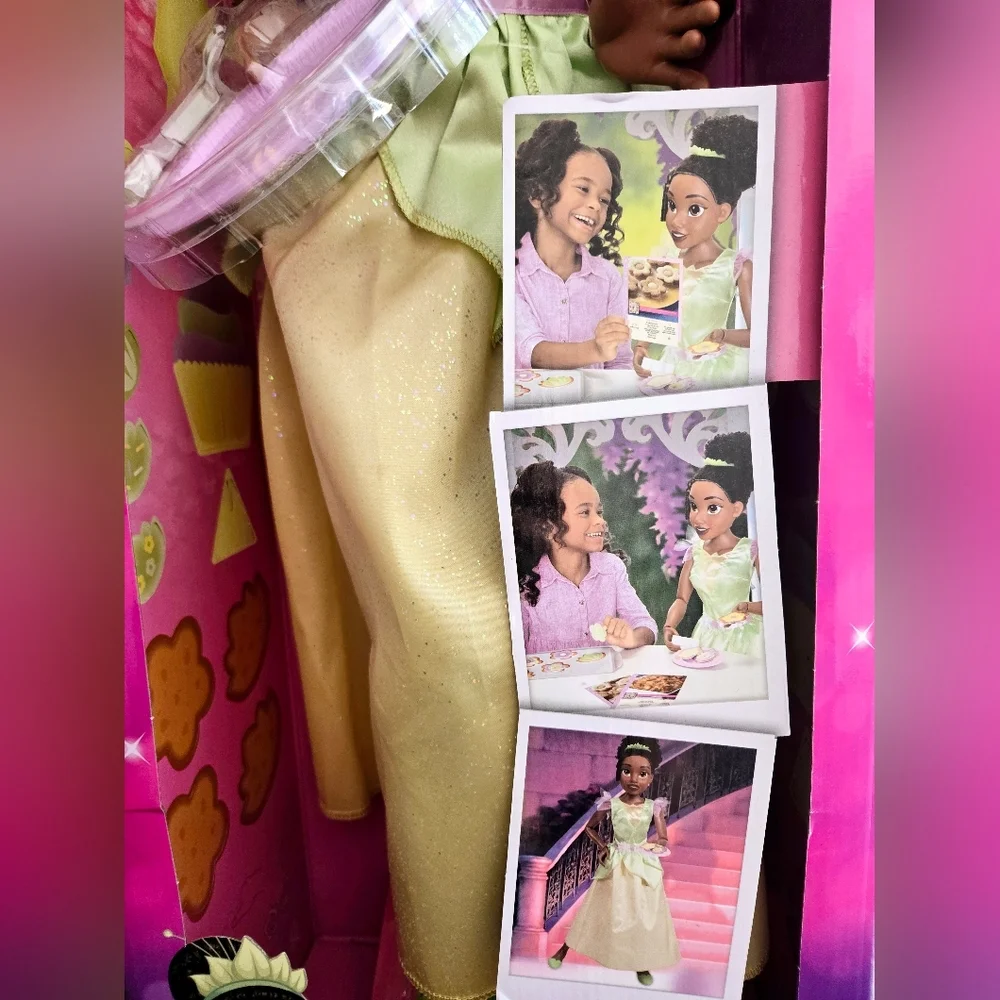 Disney Princess Playdate Tiana Doll 32” Tall & Poseable with Baking Accessories - Picture 10 of 12